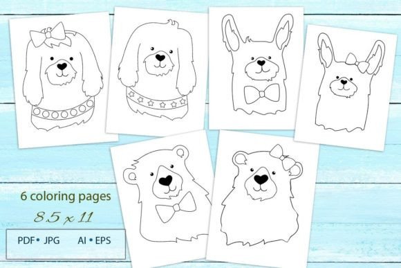 Cute Animals Coloring Pages for Kids: A Complete Digital Resource