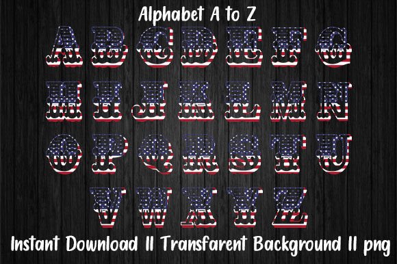 Elevating Your Brand: The Creative Power of an Alphabet Set on American Flag