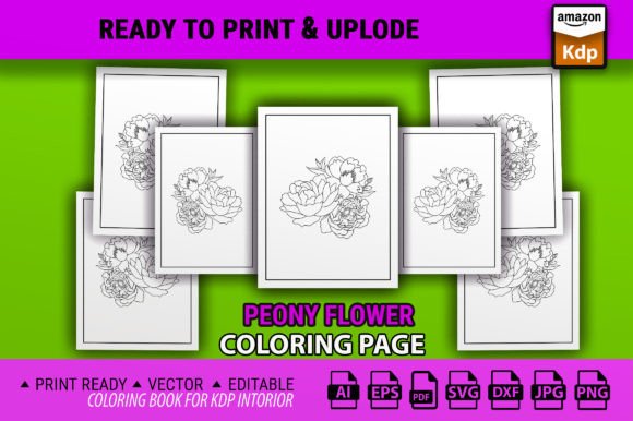 Exploring the Peony Flower Coloring Page for Children