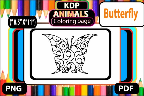 Floral Butterfly Adult Coloring Page: Art for Relaxation and Business