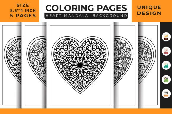 Heart Floral Mandala Coloring Pages 13: Your Creative Toolkit