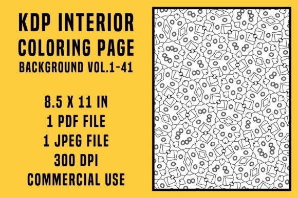 KDP Coloring Page Background Collections: A Deep Dive into Volumes 1-41