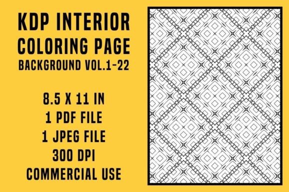 KDP Coloring Page Background Vol.1-22: Your All-in-One Creative Toolkit