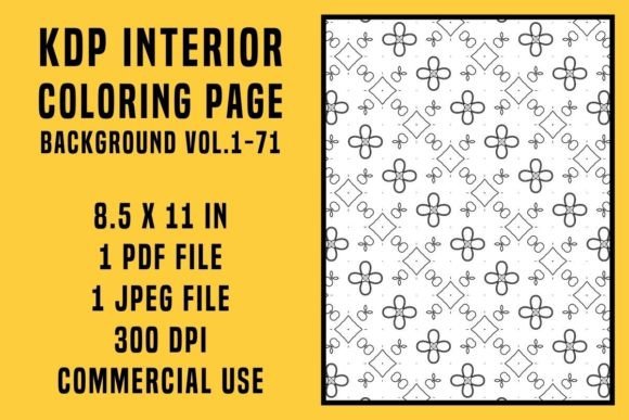 KDP Coloring Page Background Vol.1-71 for Creative Projects