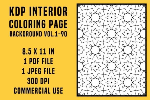 KDP Coloring Page Background Vol.1-90: Your Creative Toolkit