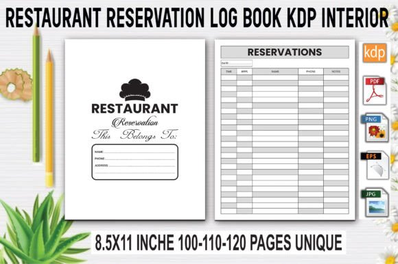 Master Your KDP Business with a Restaurant Reservation Log Book