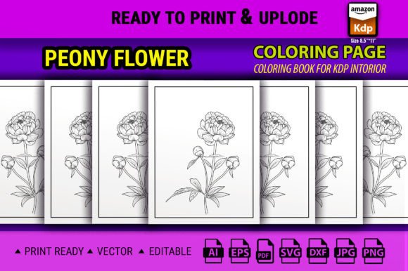 The Creative and Commercial Potential of Digital Hand Drawn Peony Coloring Books