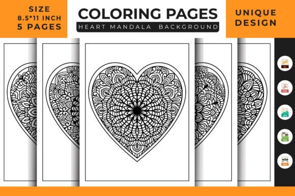 The Heart Floral Mandala: A Versatile Creative Asset