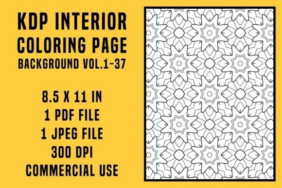 The Practical Guide to KDP Coloring Page Background Vol.1-37: Unlocking Versatility for Creators