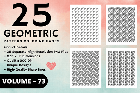 The Versatile Power of Adult Geometric Pattern Coloring Pages: A Creative and Practical Resource