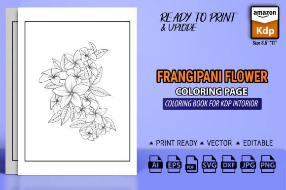 Unlock Creative Calm with a Plumeria Flower Coloring Book for Adults