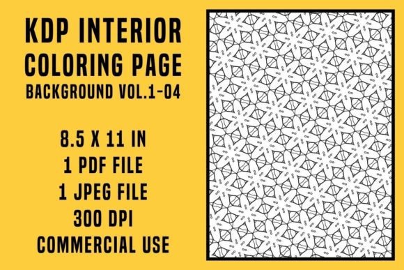 Unlocking Creative Efficiency with KDP Coloring Page Background Vol.1-04