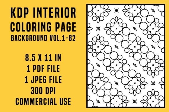 Unlocking Creative Potential with KDP Coloring Page Background Vol.1-82